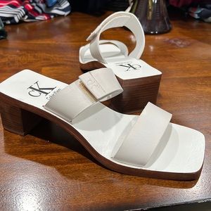 Women’s Calvin Klein Sapphire white  Brock Heels 7M